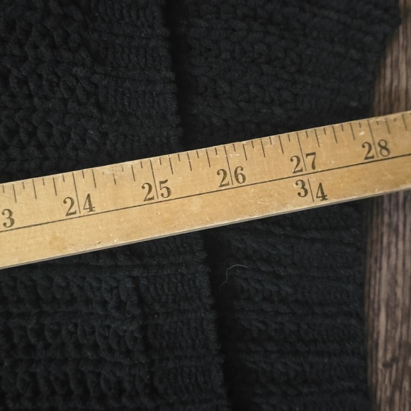 POL Black Knit Sweater Cableknit Sz S Oversized - Picture 4 of 5